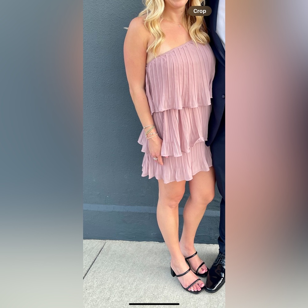 One shoulder lulus mini dress!